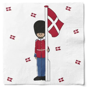Servietter garder med flag