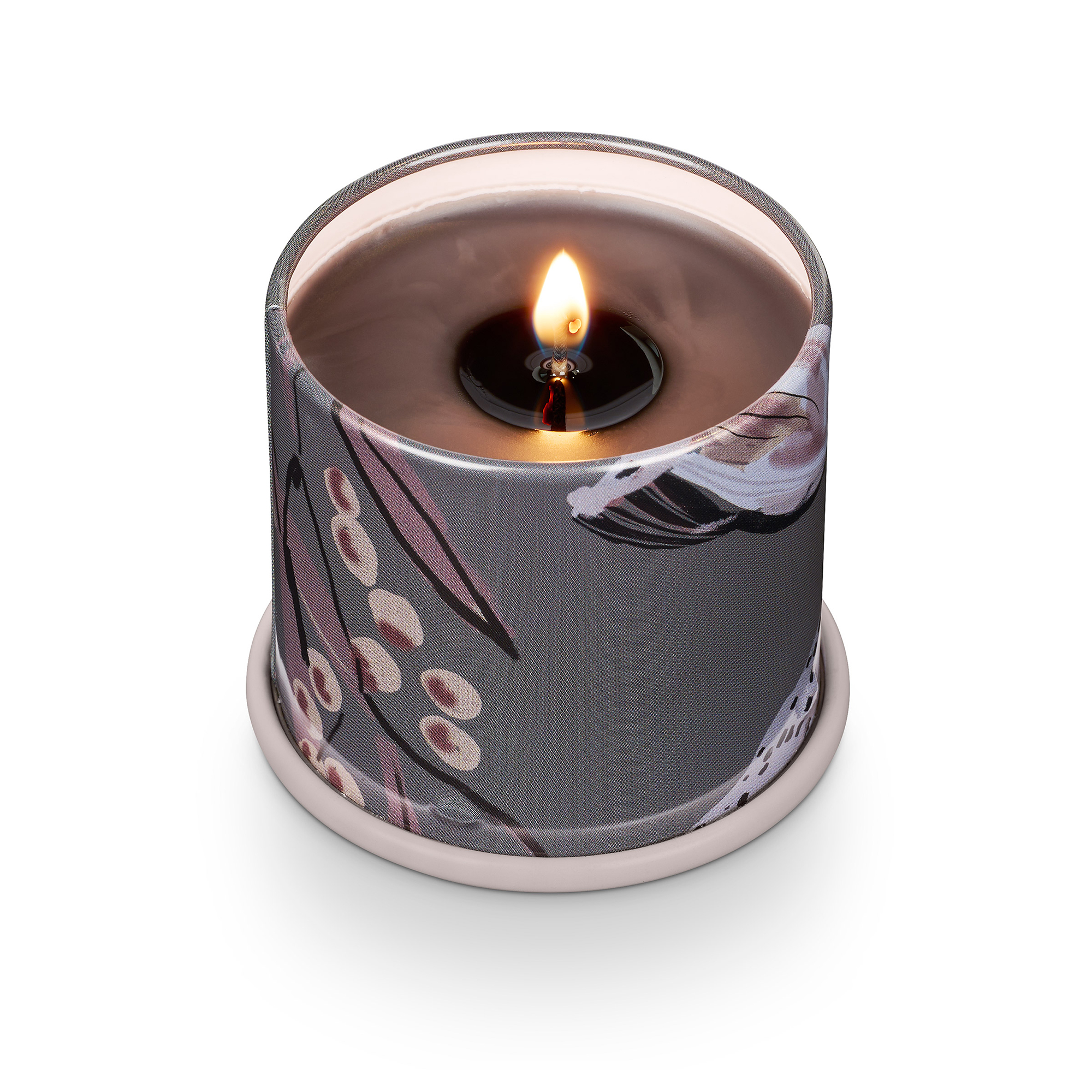 Duftlys med låg - woodfire - Billede 3