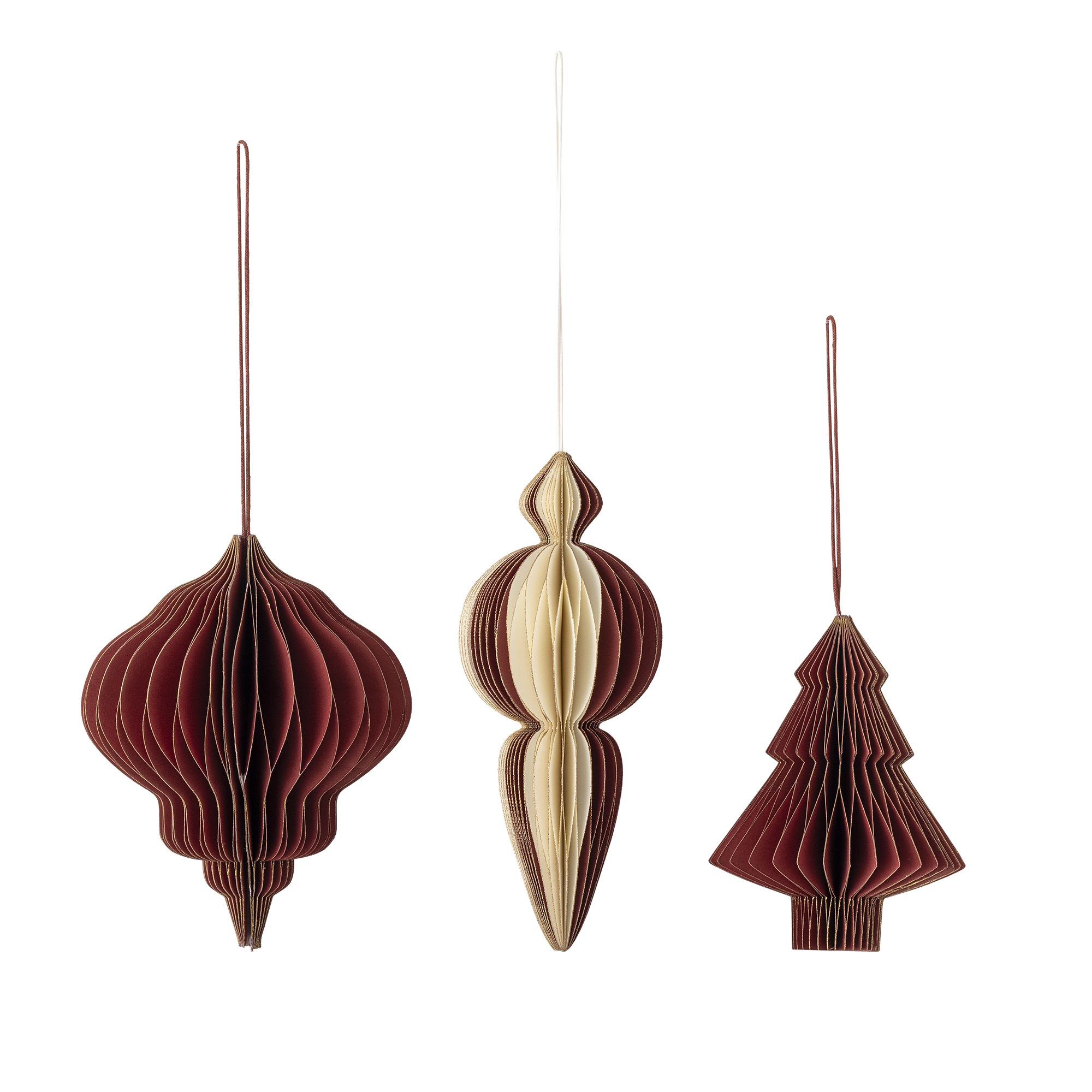 Tinkle Ornament, Rød, FSC® 3 stk - Billede 3