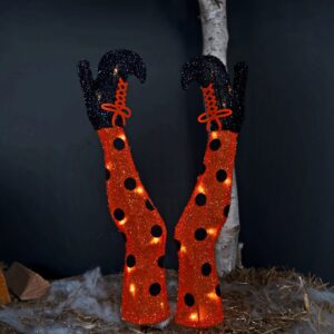 Halloween heks LED dekoration med spyd